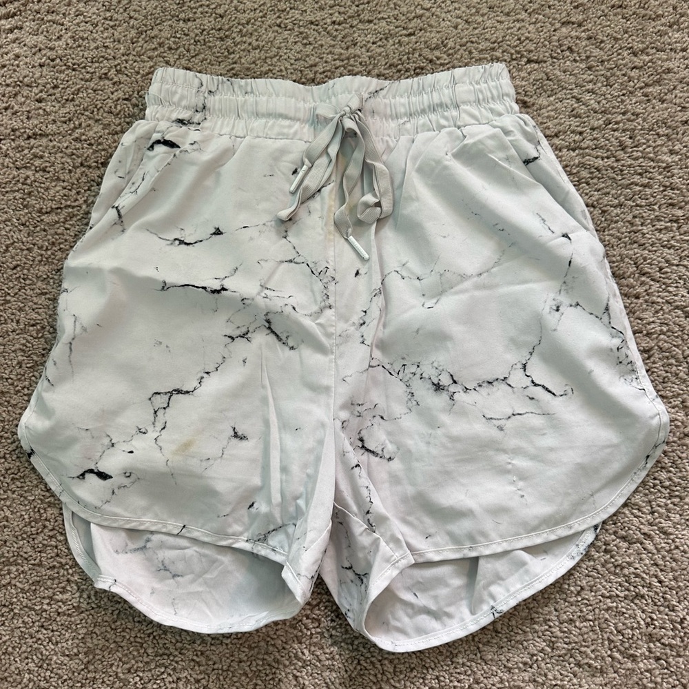 Marble Pattern Womens Shorts